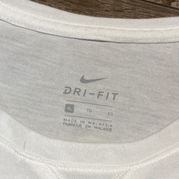 Nike OU Dri-Fit Shirt Women’s XL White Oklahoma Sooners Long Sleeve Tee - Picture 4 of 7